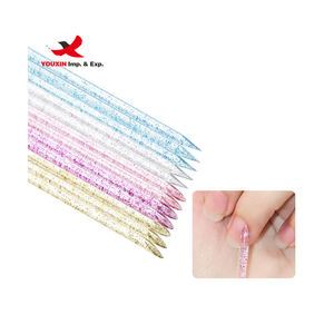Palitos de Cristal de Doble Cabeza para Manicura, Eliminador de Piel Muerta, 100 Unidades/Bolsa, Precio Bajo, Compra Mixta - Product Image 1