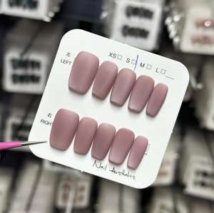 Venta al por mayor 10PCs Golden French Gel Press Nails Beautiful Short Luxury Artificial Nails Custom Design Artificial Press on Nails - Product Image 2