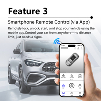 Pour Volkswagen 17-18 VW/ Teramont : Clé de voiture numérique avec application d'entrée sans clé |   Plug and Play |   Harnais dédié |   Direct...
