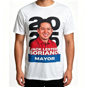 T-shirt Bianca in Poliestere ad Asciugatura Rapida per Campagna Elettorale - Prezzo Super Conveniente - Product Image 1