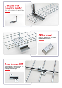 Nhà cung cấp tùy chỉnh văn phòng mạ kẽm dây lưới cáp khay tổ chức quản lý cáp khay - Product Image 5