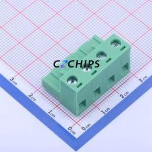 KF2EDGK-7.5-4P Plug-in Terminal Block P=7.5mm Connector ( Connector Type: Plug )( Construction: 1x4P )( Pitch: 7.5mm ) - Product Image 1