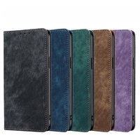 Funda de Cuero para Teléfono, Fundas de Lujo para Móvil 15 14 13 12 11 Pro Max, Antigolpes, Tipo Cartera Larga, para Samsung S24