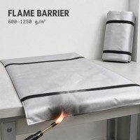 Couverture ignifuge isolante à déploiement rapide en tissu maillé de fibre de verre E-glass, résistante à la chaleur, sans alcali, tissée sergé pour le soudage