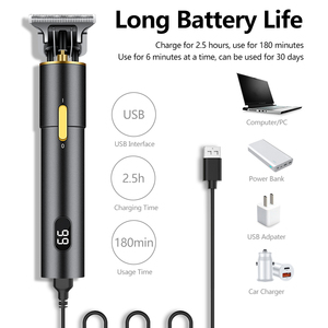 Máquina de Cortar Cabello Moderna Recargable por USB, Segura para Hombres, Recortadora de Barba Profesional para Barberos - Product Image 4