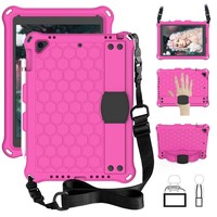 Coque en Silicone antichoc pour iPad 9e génération 10.2 pouces 8e génération 7e génération avec bandoulière