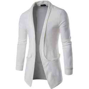 Áo Gió Thu Đông Cho Nam, Áo Khoác Ngoài Có Ve Áo, Dài, Có Túi Lớn, Phong Cách Thường Ngày - Product Image 1