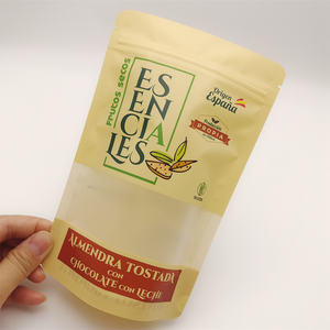 Custom Low Moq 500PCs 1000PCs Cremallera Cerradura Embalaje <span class=keywords><strong>de</strong></span> alimentos Impresión digital personalizada Comida Fruta Ventana Stand Up Bolsa - Product Image 5