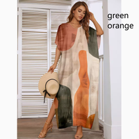 Robe de plage grande taille pour femmes européennes et américaines, protection solaire, impression numérique 3D, vêtements d'été européens pour femmes
