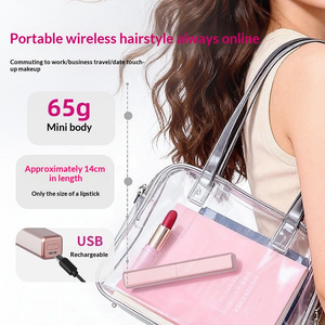 Brosse lissante pour cheveux, rechargeable par USB, mini peigne coiffant portable pour franges, usage quotidien à domicile pour femmes - Product Image 2