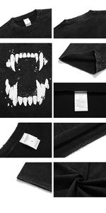 T-Shirt Oversize Classica con Lavaggio Acido e Stampa Grafica Vintage, Taglia Grande per <span class=keywords><strong>Uomo</strong></span> e <span class=keywords><strong>Donna</strong></span> - Product Image 6