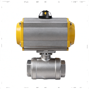 วาล์วบอลแบบลม COVNA ขนาด 2 นิ้ว 3 ทาง แบบ T Port เกลียว NPT ผลิตจากสแตนเลส CF8M สำหรับสื่อกรด รองรับ OEM - Product Image 4