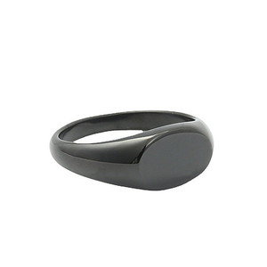 Fashion <b>Rings</b> <b>Titanium</b> Steel Oval <b>Ring</b> Women's Simple Punk Style Gift Jewelry 280628 - Product Image 2