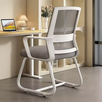 Chaise de conférence ergonomique empilable en tissu moderne pour bureau, bureau à domicile, école, hôpital, chambre, salon