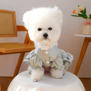 En stock, vêtements <span class=keywords><strong>pour</strong></span> animaux de compagnie en polyester, style princesse, tenues <span class=keywords><strong>pour</strong></span> chiens et chats, robes en dentelle royale mignonnes <span class=keywords><strong>pour</strong></span> le printemps/été, <span class=keywords><strong>pour</strong></span> petites races - Product Image 3
