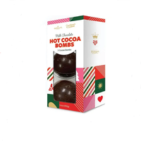 Fabricant boîte-cadeau d'emballage de bombe de chocolat de cacao chaud de papier de Noël de conception unique