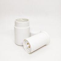 Tube de déodorant en plastique ODM pour homme, rechargeable par le bas, cylindre vide, emballage en plastique, 50g, blanc