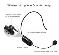 Microphone sans fil UHF adapté à tous les haut-parleurs avec prise 3,5 mm, 6,5 mm, microphone pour instruments de musique