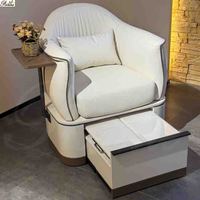 Évier de pédicure unique de style français avec chaise de pédicure spa tourbillon à jet avec chaise royale