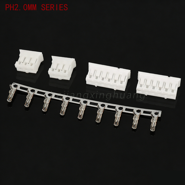 JST PH 2.0mm Pitch Connectors, Sockets, Terminal Blocks, Wire Harnesses, Housing, PHR Wire-to-Board, 2P/3P/8P-16P