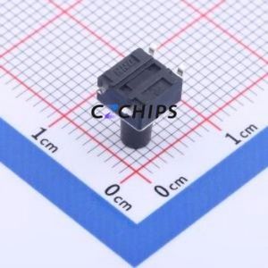 K2-6639SP-K3SC-04 Tactile Switch SMD-4P,6x6mm Switch 1.8N Vertical Mount 6mm 6mm - Product Image 2