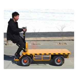 China Logistics Electric <b>Flat</b> Car/Electric <b>Trolley</b> Electric <b>Flat</b> <b>Trolley</b> With Seat for Cargo Carrier - Product Image 3