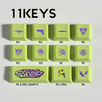 Kit d'accessoires pour touches de clavier personnalisées VAL Jett Skye VIPER Omen Gaming, 11 touches, PBT, sublimation par transfert thermique