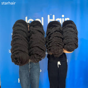 STARHAIR Hi-Q <span class=keywords><strong>alibaba</strong></span> vente chaude produits 2024 perruque ondulée frontale en dentelle brute cheveux humains brésiliens naturels à cuticule alignée - Product Image 3
