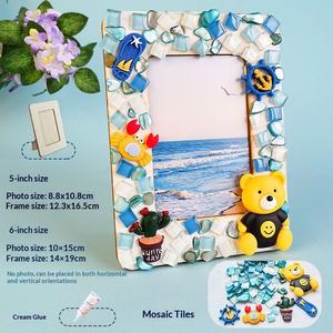 Kit de mosaïque DIY pour cadre photo, matériel de colle crème, petits patchs, <span class=keywords><strong>cadeau</strong></span> parent-enfant, art fait main, 567 pouces, usage domestique - Product Image 6