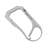 Multi-outils en titane, mousqueton portable, porte-clés de survie pour l'escalade en plein air, durable, élégant, randonnée, camping, résistant à la corrosion