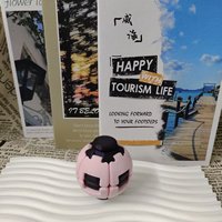 Balle Fidget Spinner Transformable en Plastique et Silicone Imprimée en 3D, Jouet Anti-Stress et Anti-Anxiété Silencieux et Cinétique à Presser et Rotatif