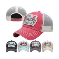 Gorras Trucker de Lona Estilo Vintage de 6 Paneles, Nuevas y Elegantes, para Hip Hop y Deportes, con Logotipo Bordado Personalizado y Malla Desgastada Curvada, Venta al por Mayor