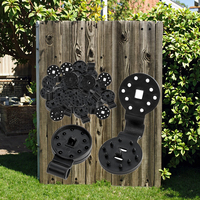 Clips en plastique pour filet pare-soleil de jardin noir résistant, écologique, coupe-vent, amovibles, réutilisables, clips de fixation pour filet pare-soleil