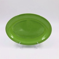 Vente flash - Assiette ovale en mélamine écologique, vaisselle en plastique pour le marché étranger