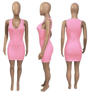 Robes longues moulantes décontractées pour femmes, couleur unie, grande taille, été 2023, sexy, robe <span class=keywords><strong>maxi</strong></span>, robe d'été - Product Image 6