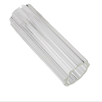 Tube de diffuseur acrylique fileté par gel transparent taille Standard de 50mm pour tube de tuyaux en PC poli à lumière LED avec thème de mascotte