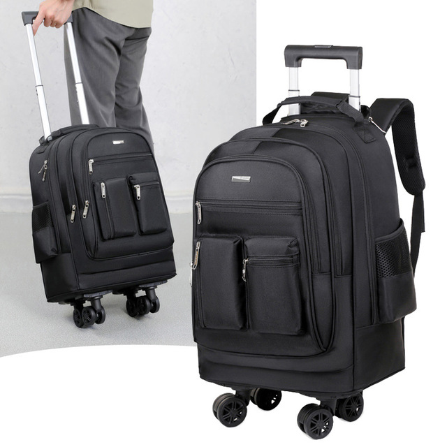 Travel Manufacturer Wholesale Large Capacity Swivel Wheel Backpack New Multi-Functional  Business Promotional Tote  Trolley Bags