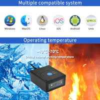 EMT6431C Distributeur automatique Scanner de codes QR Lecteur de codes à barres fixe Prise en charge de l'interface RS232 pour la numérisation Android 1D 2D
