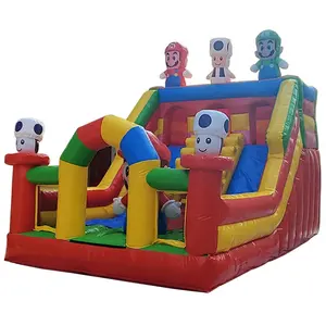 Hot Sale kommerzielle aufblasbare Trampolin Jumping Castle Super Mario aufblasbare Kletter rutsche für Kinder