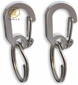 Porte-clés personnalisé de haute qualité à dégagement rapide, Clip de clé en métal pour hommes, mousqueton à ressort, crochet pour animal de compagnie