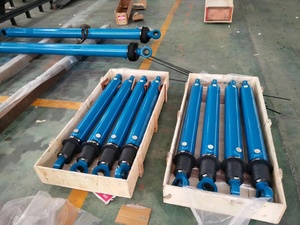 Промышленный гидравлический цилиндр с телескопическим штоком поршня и хромированным покрытием - Product Image 3