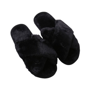 Pantofole invernali da donna pantofole superiori in pelliccia sintetica per pantofole da camera pelose - Product Image 1