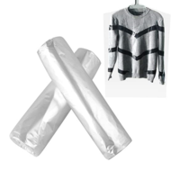 Housse de costume en plastique PE personnalisable, sac à vêtements thermosoudé pour l'emballage des vêtements en blanchisserie
