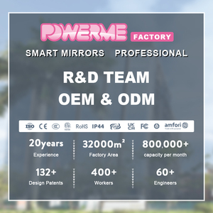 Gương Led Hình Vuông Mạnh Mẽ Gương Mỹ Phẩm Trang Điểm Phóng Đại Gương Trang Điểm Phòng Tắm Có Đèn Có Giác Hút - Product Image 5