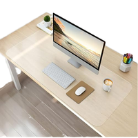 Vente en gros de sets de table imprimables transparents en plastique PP imperméable avec logo personnalisé pour table à manger