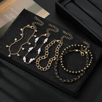 Ensemble de bracelets pour femmes, style bohème chic, multi-rangs, avec breloques en forme de graines, perles, cordon tressé, bijoux en perles, géométrique, strass, pompon