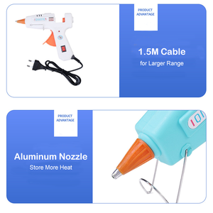 Produsen sumber 20 ~ 100W pita panas pengganti cepat mesin lem tembak dengan nosel Aluminium untuk anak-anak DIY kecantikan jahit - Product Image 3