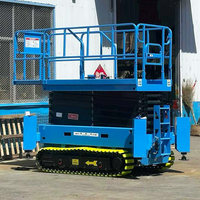 Plateforme élévatrice de type ciseaux pour travaux en hauteur, plateforme de construction en altitude, adaptée à diverses surfaces routières