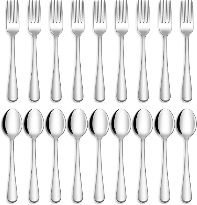 Home Kitchen Restaurant 24-piece Forks and Spoons Silverware Set Food Grade Stainless Steel Flatware Cutlery Set