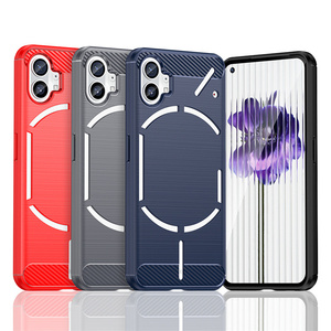 Funda Con Fibra De Carbono De Teléfono Para <span class=keywords><strong>Nothing</strong></span> <span class=keywords><strong>One</strong></span> Blando TPU Material Caja De Móvil Cepillada Textura Para <span class=keywords><strong>Nothing</strong></span> 1 - Product Image 6